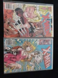 (2) #213, 214 Uncanny X-MEN Comic Books