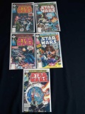 (5) Star Wars Marvel Comic Books