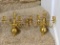 Brass Hanging Candelabras