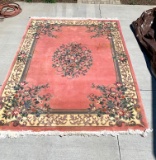 9 x 12 Pink Chinese Area Rug
