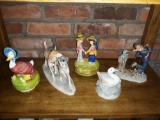 FR- Shelf of (5) figurines