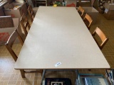 KR- Adjustable Height Table & 6 chairs