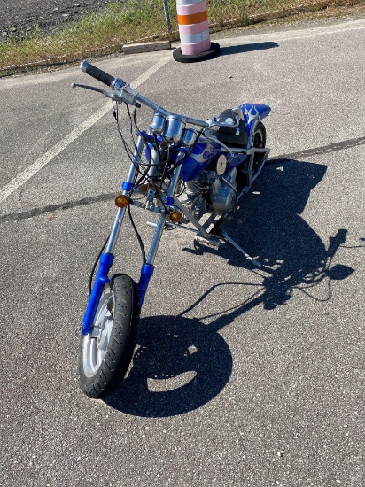 Blue Child's Motorcycle