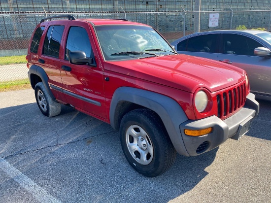 2002 Red Jeep Liberty