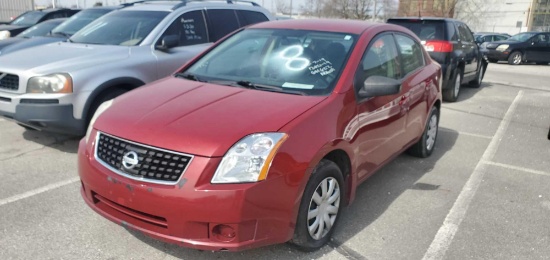 2009 Red Nissan Sentra FE+