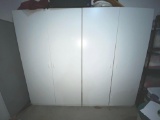 G- (2) White Garage Cabinets