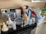 K- Large Lot of Kitchen Containers and Corningware