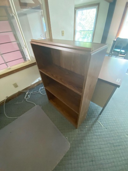 UP- Metal Desk with Bookcase