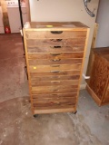 B- Cabinet of Drawers with Contents