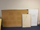 C- Large Bulletin Board, Large Dry Erase Board, Small Bulletin board