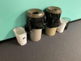 O- Trash cans