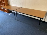 R- (2) Wood Top Tables
