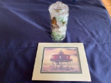 Jar of Erie Beach Glass from and Shoal Lighthouse Print Mark Sherman
