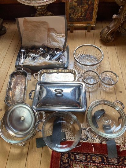1- Large Lot of Silverplate