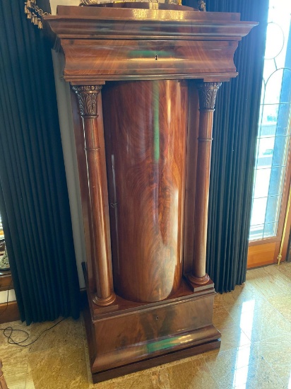 Z- 10- Antique Pedestal in Mahogany Cabinet c.1840