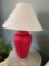 SUN2- Pair of Red Bases Lamps