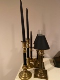 B- Lot of Oil Lamps & Candles
