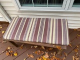 Outdoor Bench with Cushion
