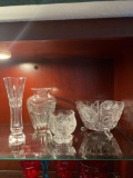 DR- Lot of (4) Crystal Glassware