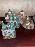 LR- Lot of (5) Lighted Buildings, Department 56, Lemax