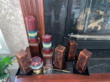 LR- Lot of Candles, Candle Holders, Hurricanes