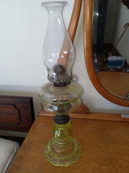 B2- Vaseline Glass Oil Lamp