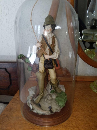 B2- A. Belcari Figurine Under Glass