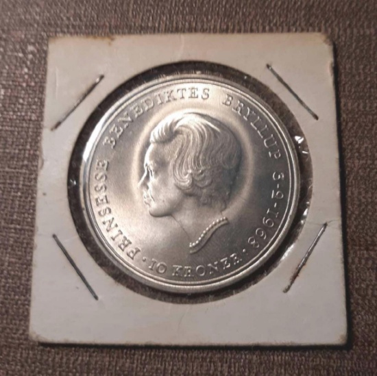 Denmark 1967 Frederik IX Silver Coin