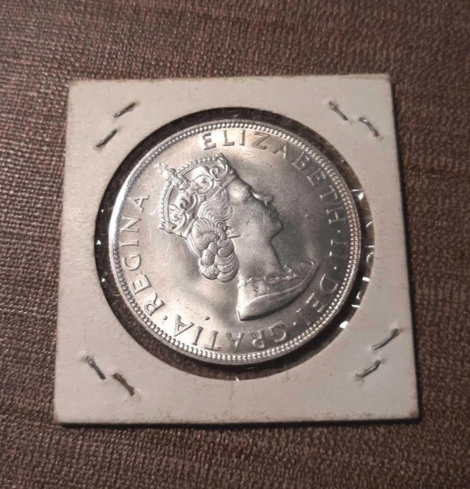 1964 One Bermuda Crown Silver Coin