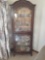 L- Wood and Glass Display Cabinet