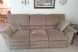 L- Split Reclining Couch and Double Recliner