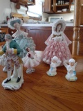 K- (7) Porcelain Figurines