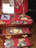 Jewelry Box with Estate Jewelry