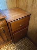 K- Wood (2) Drawer Filing Cabinet