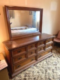 BR 1- (3) Piece Wood Bedroom Set and Wood Chair