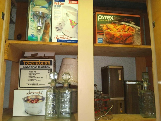 B- Contents of (2) Shelves