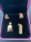 Vivir World Greek Ethos Collection Gold Earrings, and two Gold Pendants