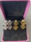 Vivir World Greek Ethos Collection Gold Earrings and Silver Earrings