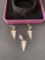 Vivir World Egyptian Collection Silver Earrings and Silver Pendant