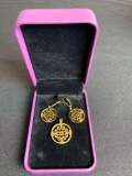 Vivir World Gold Earrings and Gold Pendant