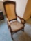 BR-1 Wood/Rattan Rocking Chair