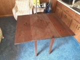 Gameroom- Wood Drop Leaf Table