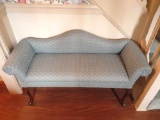 Foyer- Blue Cushioned Bench