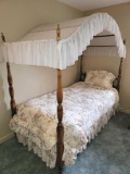 BR 2-(4) Post Canopy Twin Bed