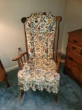 BR3- Wood Upholstered Rocking Chair