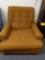 R- Simmons Cushioned Burnt Orange Chair