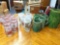 B- Coca-Cola, Currier & Ives, Green Mugs and Crock