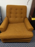 R- Simmons Cushioned Burnt Orange Chair