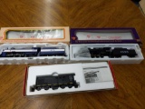 B- (3) Model Locomotives and (2) Coal Cars