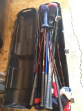 P- Golf Club Travel Bag filled with Assorted Clubs